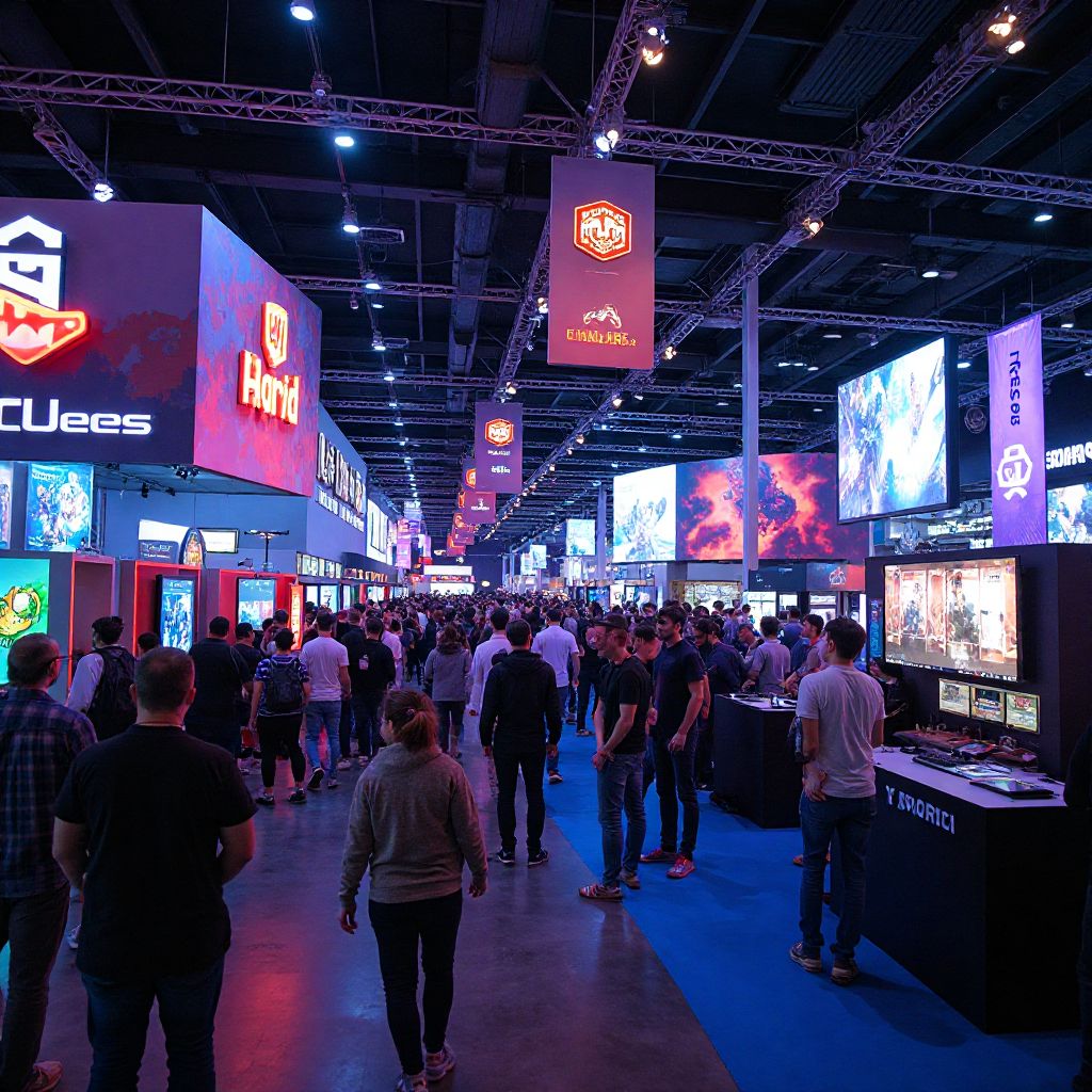 GameZone Expo main hall crowded with gaming enthusiasts